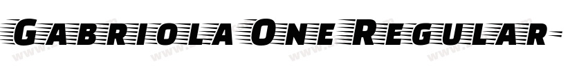 Gabriola One Regular字体转换